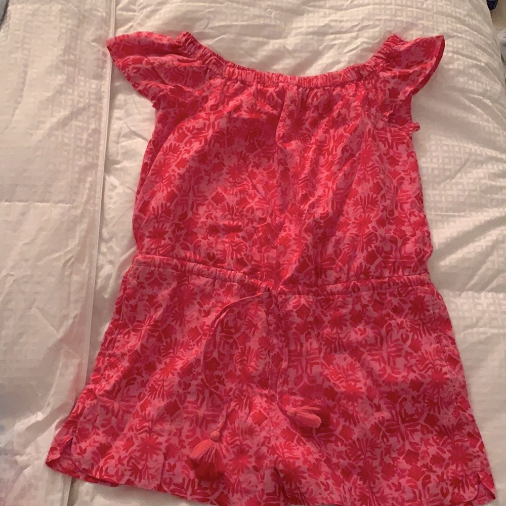 Vineyard Vines Pink Floral Romper